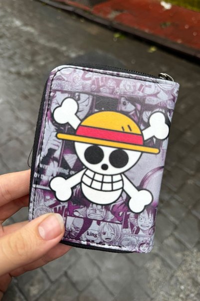 Köstebek One Piece Skull Anime Unisex Wallet