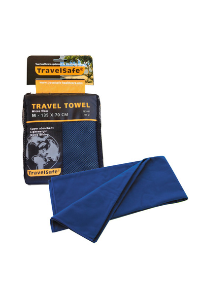 Travelsafe Πετσέτα Ταξιδίου MF 70Χ135 εκ. Κωδικός. TRA-090 M Βασιλικό Μπλε