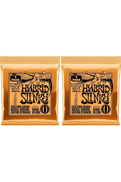 Generic Hybrid Slinky Nickel Wound Electric Guitar Strings 6 Pack - 9-46 Gauge