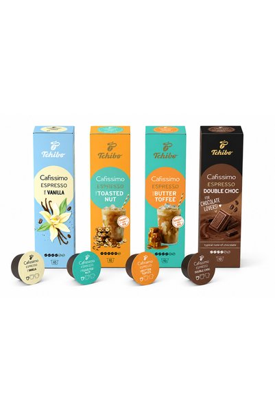 Tchibo Set capsule cafea Cafissimo Summer Flavour, 4 cutii/set
