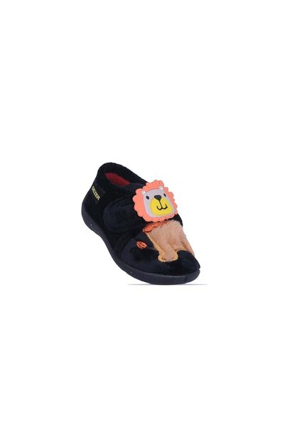 GEZER Boy's rose slipper shoes with lion figure for school, nursery, home