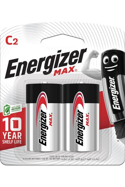 Generic E93 BP2 C Max 1.5V Alkaline Battery, Pack of 2