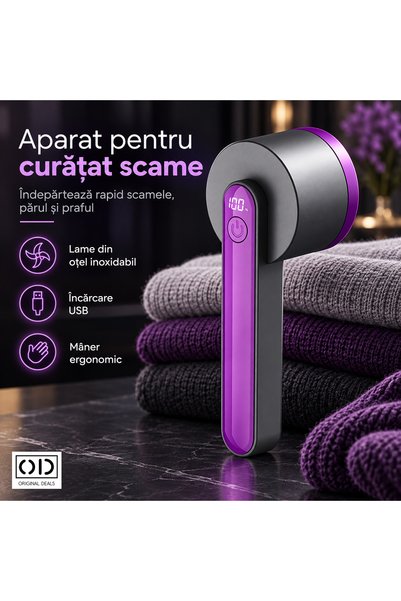 ORIGINAL DEALS Electric Fabric Lint Remover, Stainless Steel Blades, USB Char...