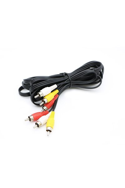 Generic كابل RCA ثلاثي الأطراف للصوت والفيديو، موصل ذكر إلى ذكر، كابل DVD (10...