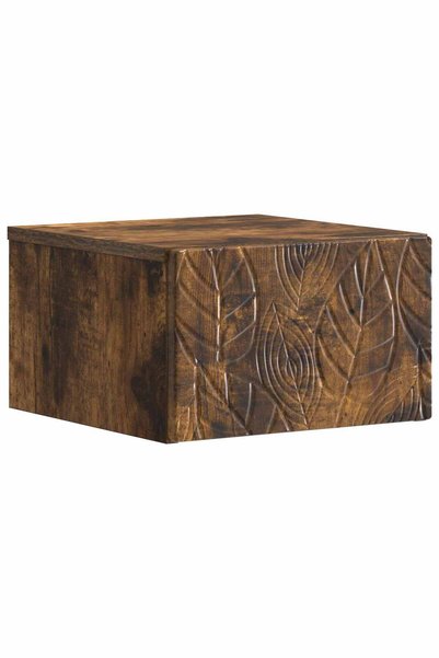 vidaxl Dulap de noapte suspendat Stejar fumuriu 49 x 34,5 x 20 cm