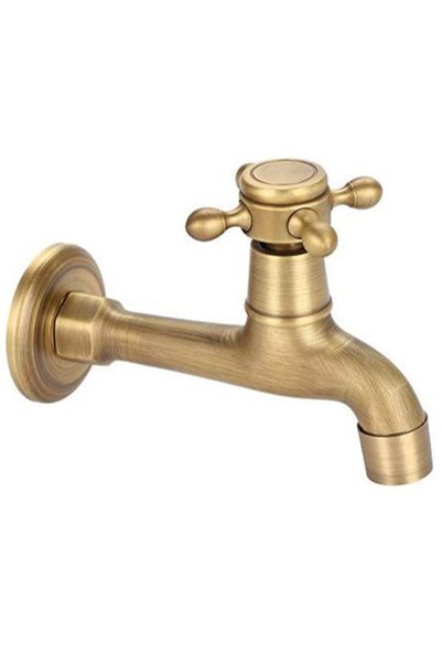 Noonedibs Robinet de chiuvetă din cupru, Vintage, prelungire, culoare bronz, ...