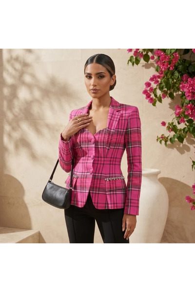 Generic Brand Ophelia Plaid Blazer