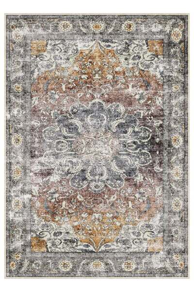 Noon East Carpet Rug Anti-Slip- Size- 122 x 183 (4 x 6 ft) | Color- Green & G...