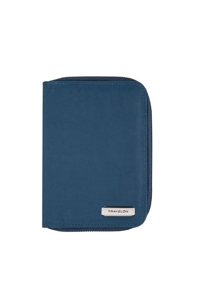 Generic RFID Blocking Passport Zip Wallet, Ocean, 4 x6 .5, Rfid Blocking Pass...