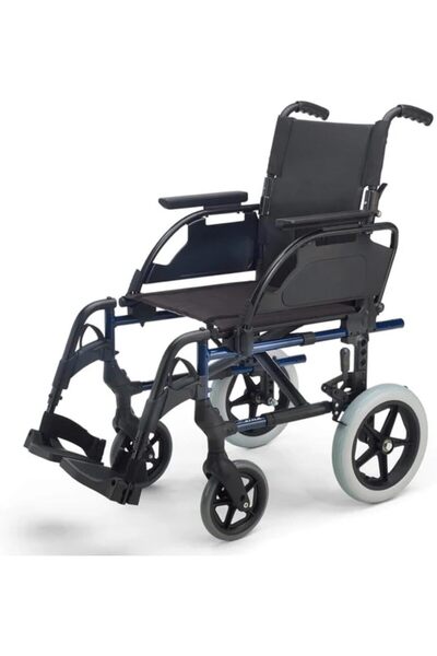 Health Mart BREEZY Style 16 Inch Lightweight Folding Transit Wheelchair, 9kg ...