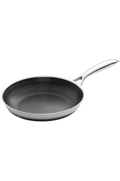 Generic مقلاة غير لاصقة من الفولاذ المقاوم للصدأ بطلاء حراري، مقاس 30 سم
