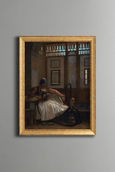 epiqart الأرنب في الراحة - لوحة بنمط عتيق - نموذج رفيع