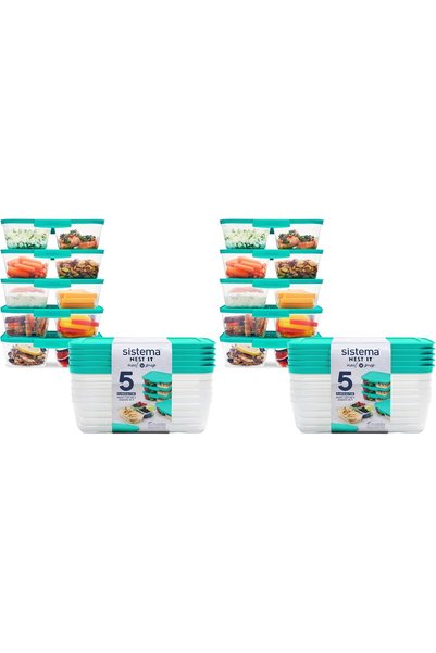 Generic NEST IT Meal Prep Containers 1.9 L Airtight Food Storage with Compart...