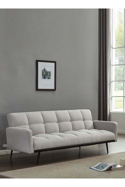Noon East Convertible Modern Linen Sofa Bed Comfy Sleeper Sofa with Adjustabl...