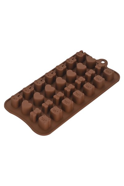 Noonedibs Mucegai de ciocolată cu bomboane, silicon drăguț, reutilizabil, pen...