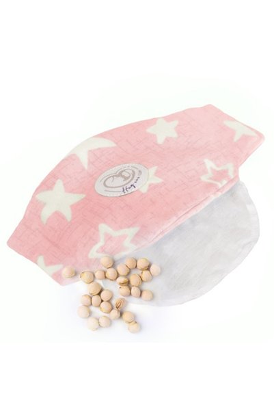 Hugzzz Centură Colici Bebe Pink cu Sâmburi de Cireșe, Compresă Caldă Naturală...