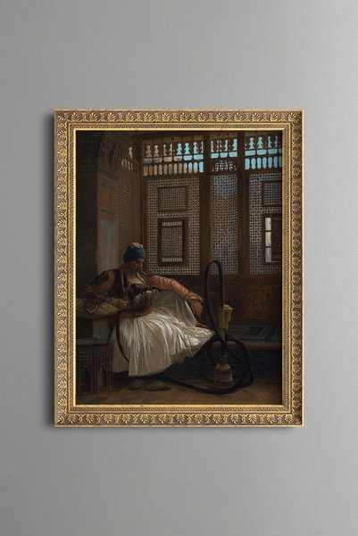 epiqart الأرنب في الراحة - لوحة بنمط عتيق - نموذج رفيع