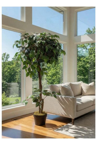 Noon East Ficus 120cm (3.94ft) Artificial Tree with Pot | Floor Plant