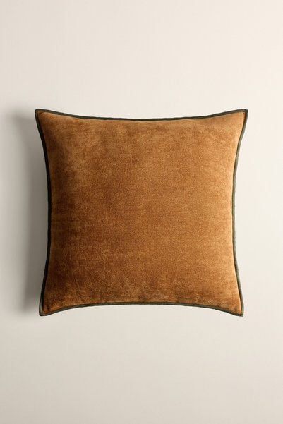 LEFTIES Overlok dikişli kare kırlent kılıfı 50 x 50 cm