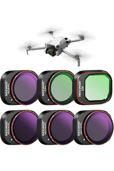 Generic مجموعة فلاتر ND/PL متوافقة مع DJI Mini 4 Pro، 6 قطع من فلاتر UV CPL N...