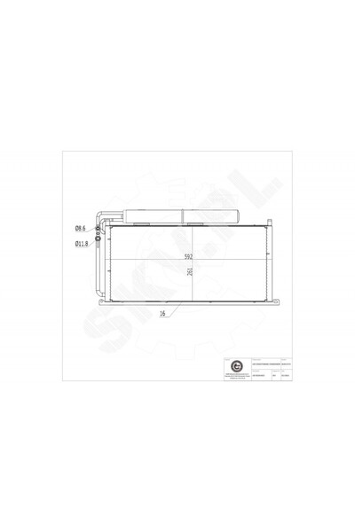 ESEN SKV Radiator climatizare Smart Roadster cu uscător 0010026V002