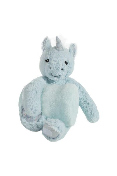 Eurofirany Paturica bebe Eurofirany, plus, forma unicorn, 75x100cm, albastru