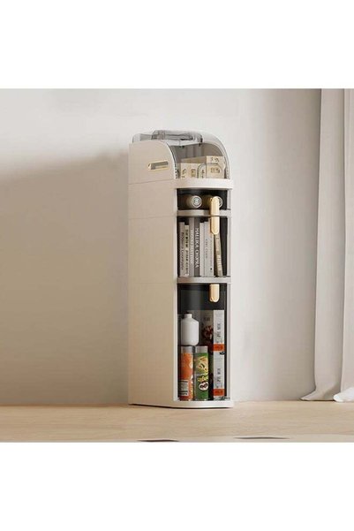 Noon East 4 Layers Storage Cabinet with Drawers & Tissue Box, Plastic