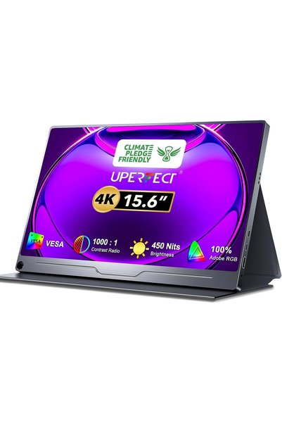 Generic Truely 4K Computer Monitor, 15.6" UHD FreeSync 100% AdobeRGB 450 Nits...