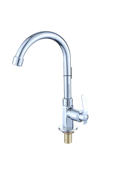 Noonedibs Baterie bucătărie G1/2, robinet vertical cu un singur robinet rece,...