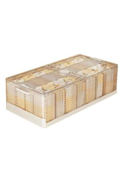 Noon East Clear Plastic Under Bed Storage Containers Bins with Lids an