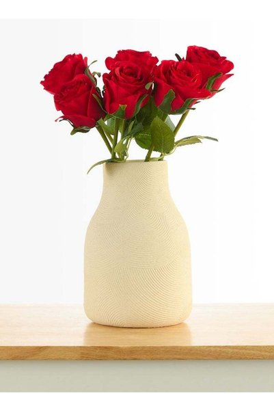 Noon East Rose 6pc Flower Stick – Red | 49cm Artificial Flower Stick |