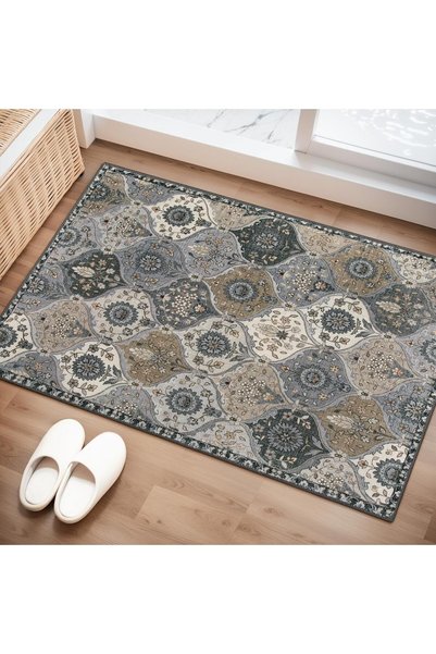 Generic Washable Entry Rug, Non-Slip Indoor Door Mat, Small Oriental Throw Ca...