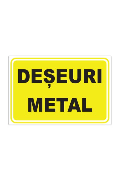 CUBIKA Indicator Deseuri metal, CUBIKA, PVC 3 mm, 30x20 cm
