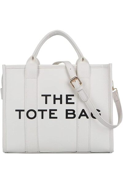 GENERAL The Tote Bags for Women - Large PU Leather Tote Bag Trendy Travel Tot...