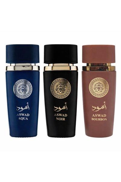 Al Fakhr Perfumes Men's perfume ASWAD (Aqua / Noir / Bourbon) – premium, pers...