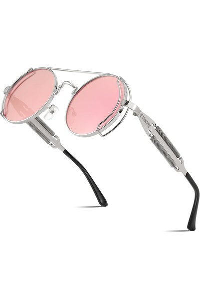 Generic Gothic Steampunk Sunglasses Men Women Retro Pilot - 100% UV B2351