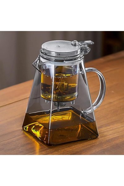 Generic 750ML Square-detachable glass teapot, one click automatic water outle...