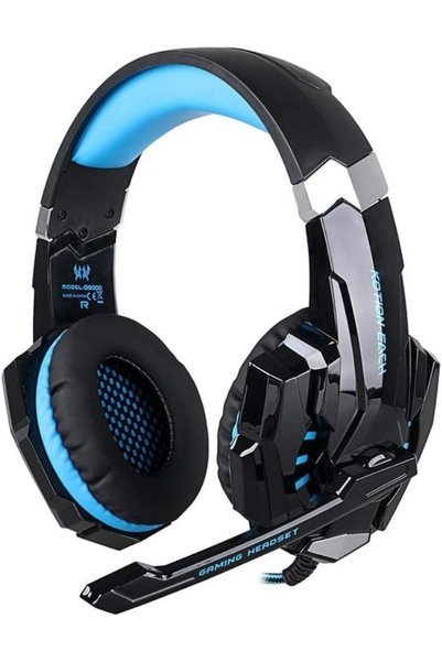 Generic سماعة رأس ستيريو للألعاب G9000 متوافقة مع PS4 وPC وXbox One، سماعات ف...
