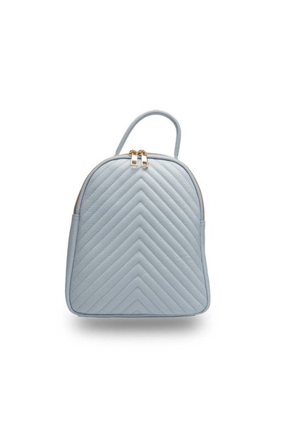 TORO NERO Rucsac de damă din piele albastru deschis Ruxi