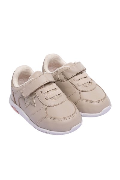 ebebek BabyWalk BabyWalk Kız Bebek Günlük Ayakkabı Yıldız Baskılı Cırt Bantlı
