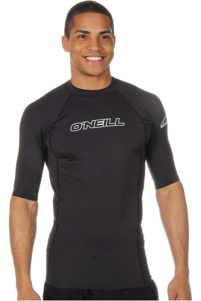 Generic Men's Basic Skins UPF 50+ Short Sleeve Rash Guard