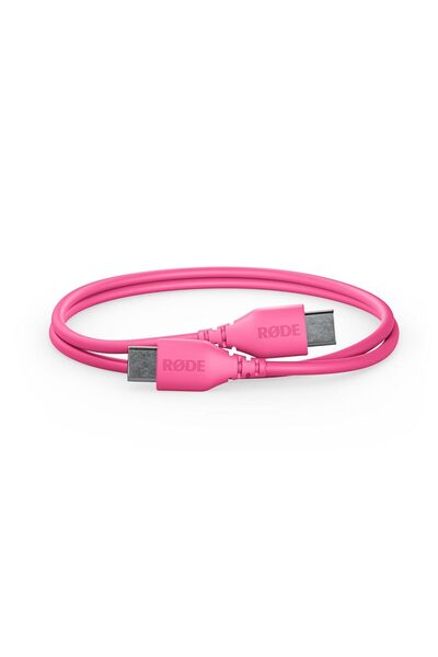 Generic كابل SC22، USB-C إلى USB-C، 30 سم، وردي