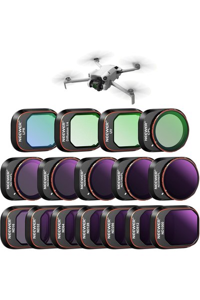 NEEWER Комплект от 16 филтъра, съвместими с дрон DJI Mini 4 Pro, ND16-1000, N...