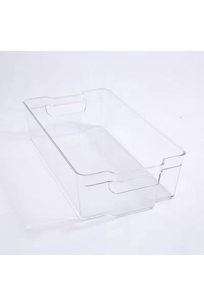 Generic منظم ثلاجة من الأكريليك، صناديق تنظيم قابلة للتكديس مع أغطية، حاويات ...