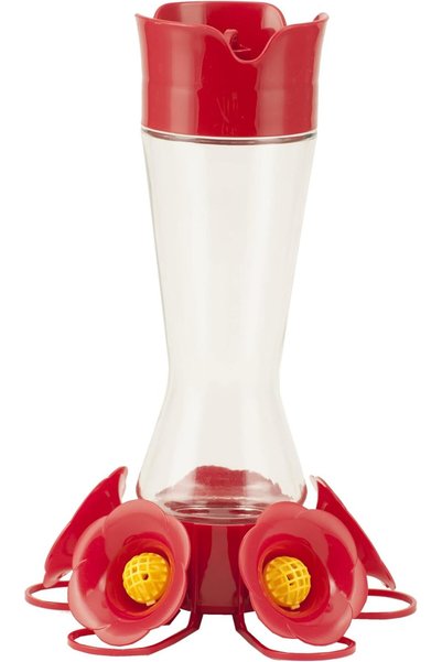 Generic 204CP-4 Favored Pinch-Waist Glass Hummingbird Feeder – 16 oz