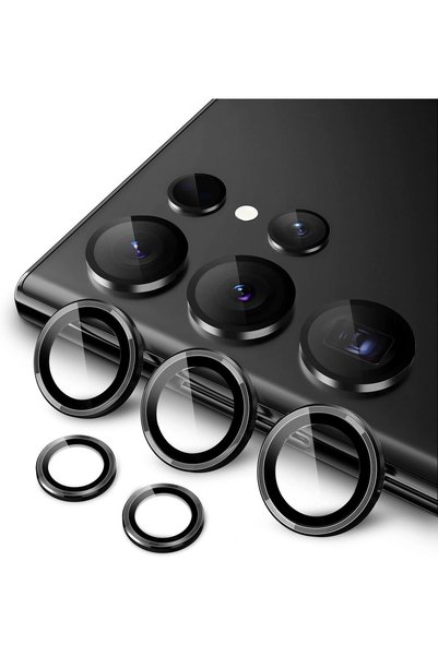 Generic Camera Lens Protector for Galaxy S23 Ultra, Phantom Black, 1 Set