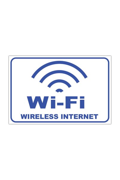 CUBIKA Indicator Wi-Fi Internet fără fir, CUBIKA, PVC 3 mm, 20x15 cm