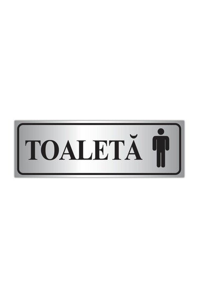 CUBIKA Indicator Toaleta barbati, CUBIKA, Autocolant, 8x20 cm