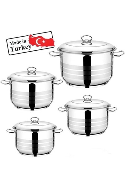 Generic 18/10 Stainless Steel Cookware Set, 8 Pieces