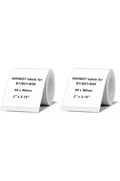 Generic Label Maker Tape, 1.57" x 2.36" (40×60mm) Waterproof Sticker Paper Sh...